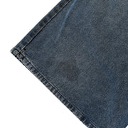 Vintage 90s Guess Baggy Dark Wash Blue Denim Shorts