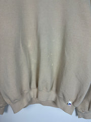 Vintage Y2K Russell Essential Blank Cream Crewneck