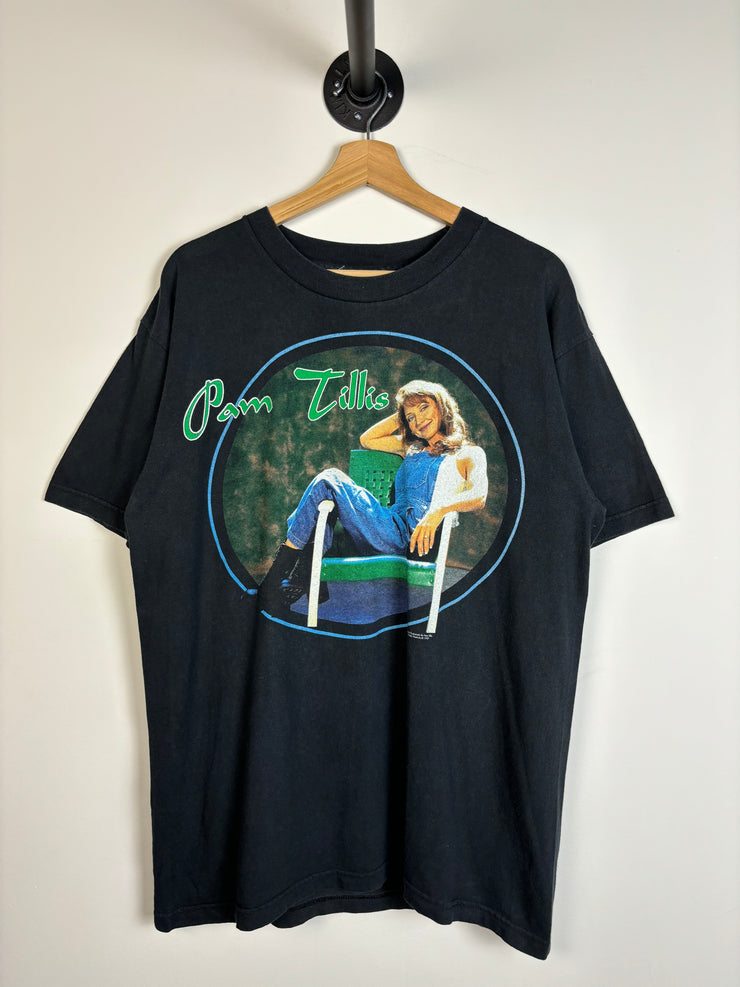 Vintage 1997 Pam Tillis Land Of The Living Black Tee