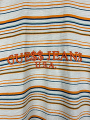 Guess X Asap Rocky Orange Striped Long Sleeve