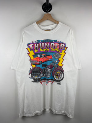 Vintage 90s Harley Davidson Iron Thunder Pennsylvania White Tee