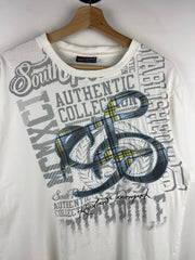 Vintage Y2K South Pole Embroidered White Tee