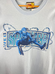 Vintage 2004 Spider Man 2 Movie Promo Baby Blue Tee
