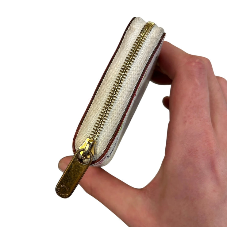Louis Vuitton Murakami White Zippy Wallet