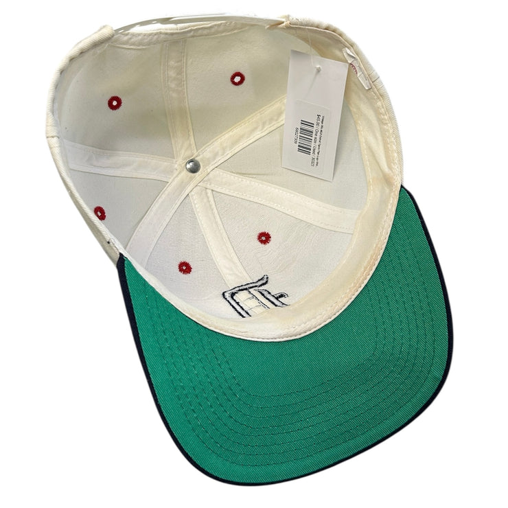 Vintage 90s MLB Detroit Tigers Plain Logo White Snapback Hat