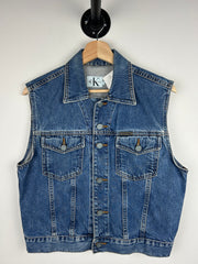 Vintage Calvin Klein Mid-Wash Denim Women’s Vest