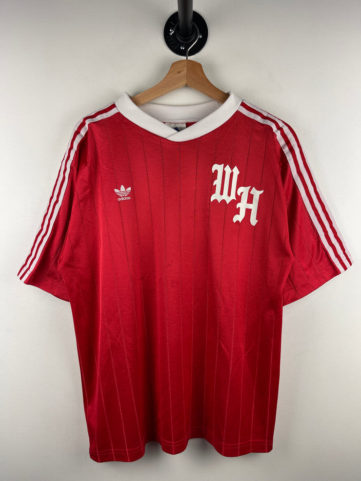 Vintage 90s Adidas Red & White Soccer Jersey
