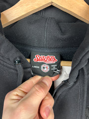 Vintage MLB New York Yankees Tonal Black Zip Up Hoodie