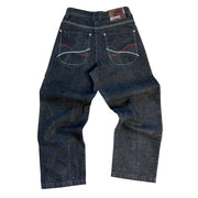 Vintage Y2K South Pole Embroidered Baggy Washed Black Denim Jeans