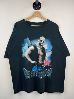 Vintage 90s WWF Stone Cold Steve Austin Cause Stone Cold Said So Black Tee