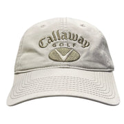 Vintage Callaway Golf Beige Strapback Hat
