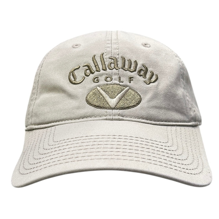 Vintage Callaway Golf Beige Strapback Hat