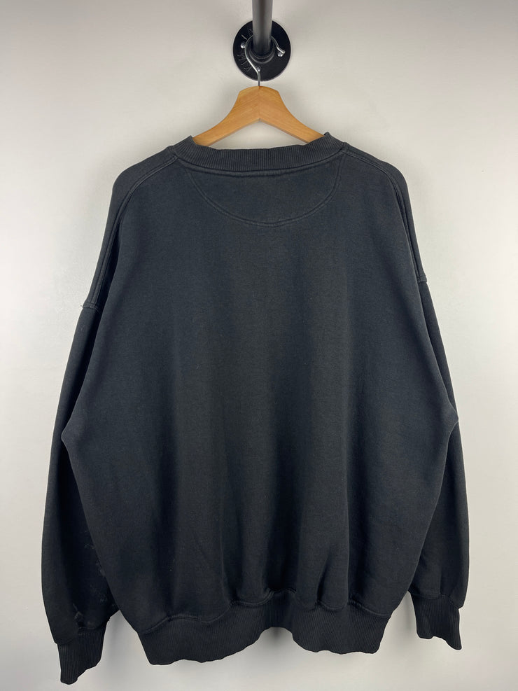 Vintage 90s Ohio State Buckeyes Embroidered Black Crewneck