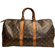 Louis Vuitton Keepall 45 Monogram Canvas Duffle Bag