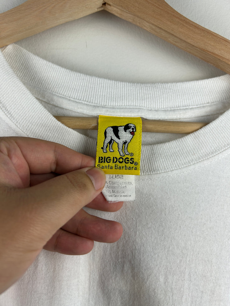 Vintage Big Dogs Hows My Driving White Tee