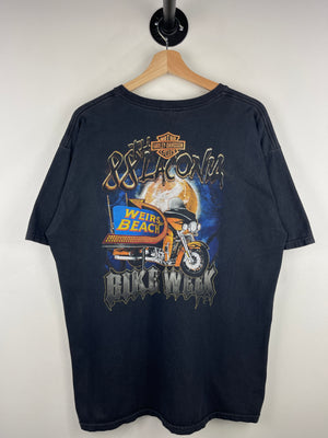 Vintage Harley Davidson Laconia Bike Week Black Tee