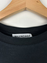 Balenciaga Campaign Logo Black Tee