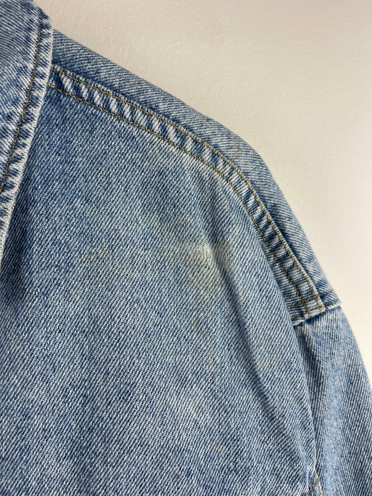 Vintage 90s Lee Blue Denim Trucker Jacket