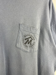 Vintage 90s Marlboro Country Store Cowboy Boots Faded Blue Tee