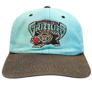 Vintage 90s NBA Starter Vancouver Grizzlies Faded Leather Strapback Hat