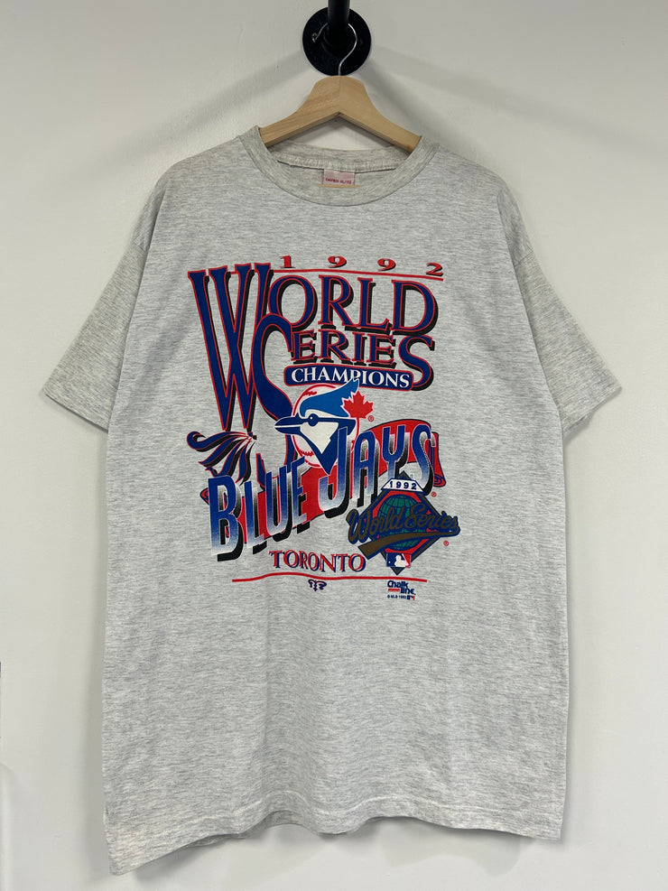 Vintage 1992 Toronto Blue Jays Champs Grey Tee