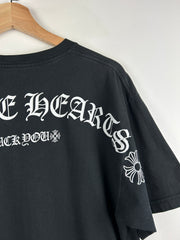 Chrome Hearts Shoulder Logo Spellout F*ck You Black Tee
