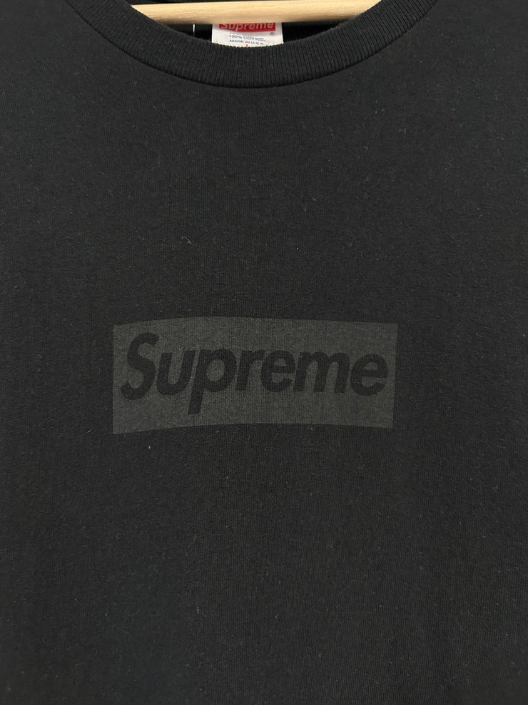 Supreme SS23 Black Tonal Box Logo Tee