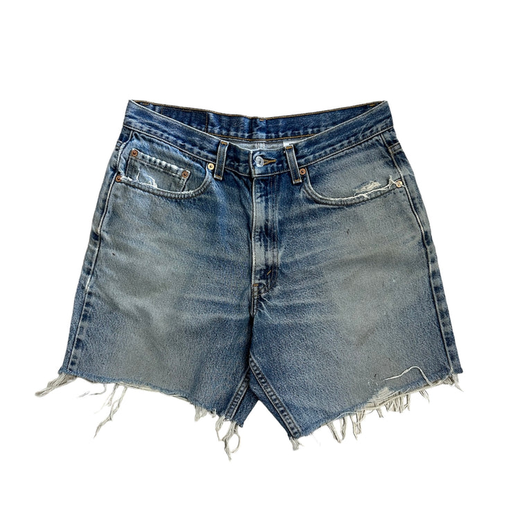 Vintage Levis 550 Light Wash Blue Denim Shorts