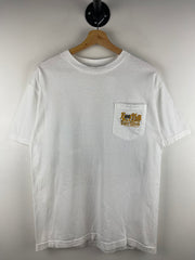 Vintage Boot Hill Saloon Race Week White Pocket Tee