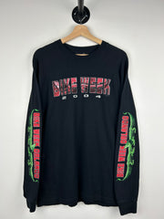 Vintage Harley Davidson Alligator Florida Black Long Sleeve