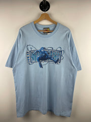 Vintage 2004 Spider Man 2 Movie Promo Baby Blue Tee