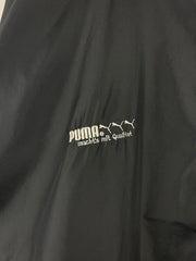 Vintage 90s Puma University Of Waterloo Soccer Black Windbreaker