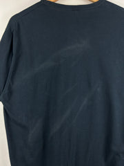 Vintage 80s Hassard County Bash Biker Black Ringer Tee