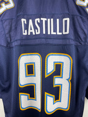 Vintage NFL Reebok San Diego Chargers Castillo Navy Football Jersey