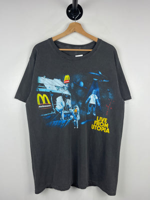 Travis Scott McDonalds Live From Utopia Washed Black Tee