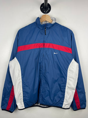 Vintage 90s Nike Swoosh Blue & Red Windbreaker
