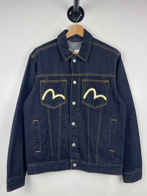 Evisu Seagull Embroidered Blue Denim Jacket