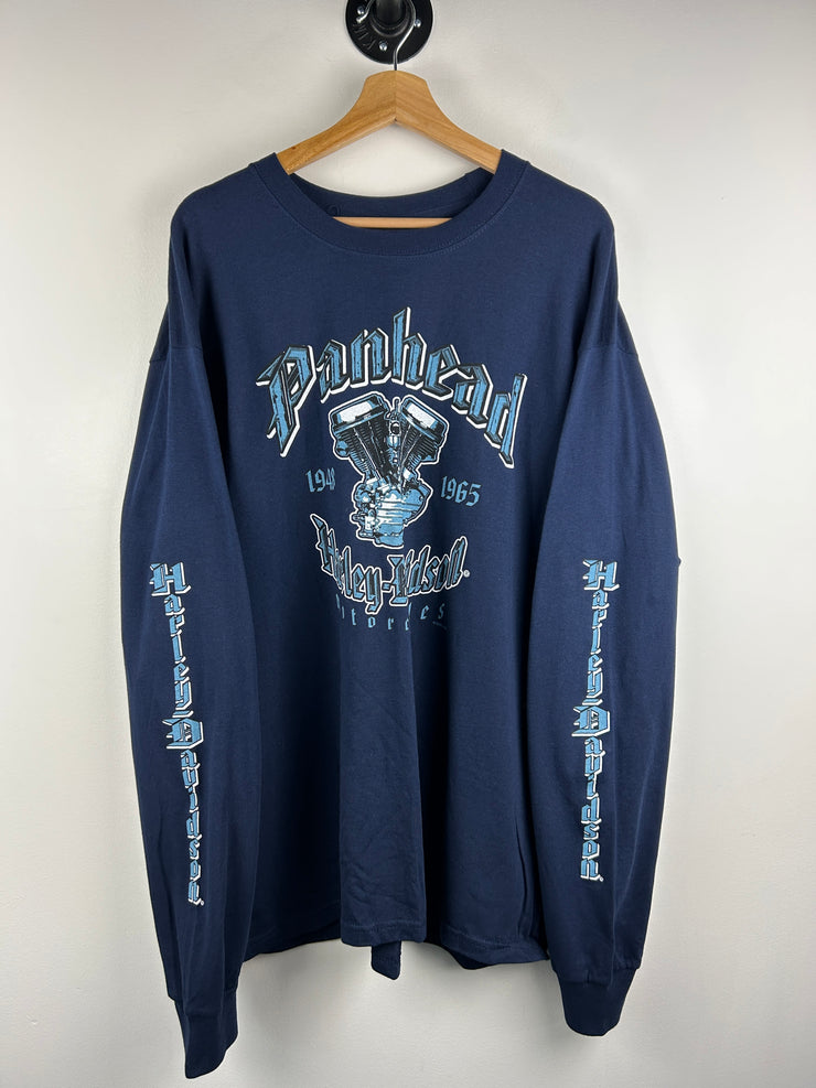 Vintage 2005 Harley Davidson Eagle London Navy Long Sleeve