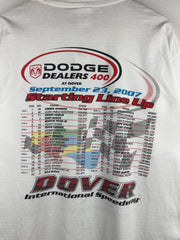 Vintage Nascar Dodge Dover International Speedway White Tee