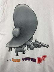 Vintage 90s Looney Tunes Yosemite Sam White Tee