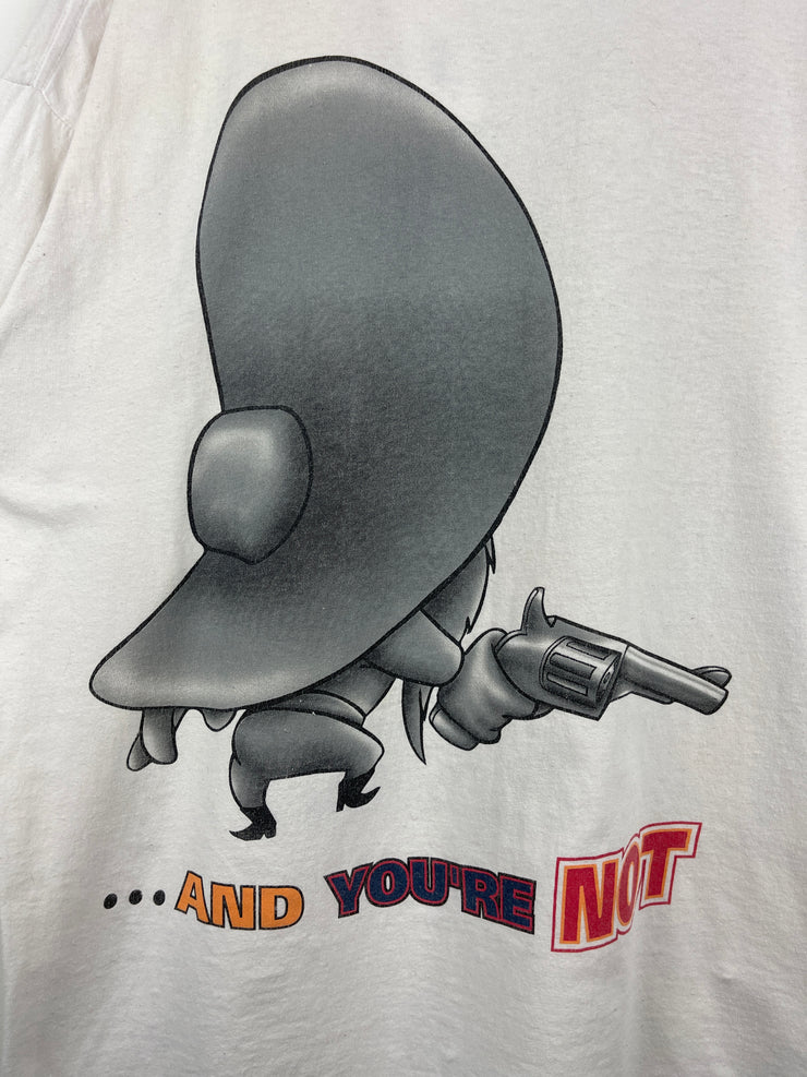 Vintage 90s Looney Tunes Yosemite Sam White Tee