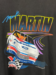 Vintage 90s Nascar Mark Martin Valvoline Racing Black Tee