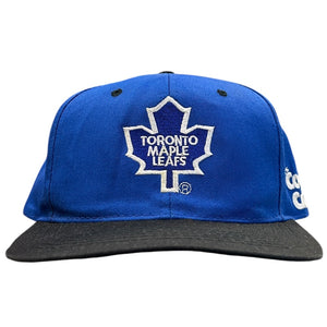 Vintage 90s NHL Starter Toronto Maple Leafs Plain Logo Blue Snapback Hat