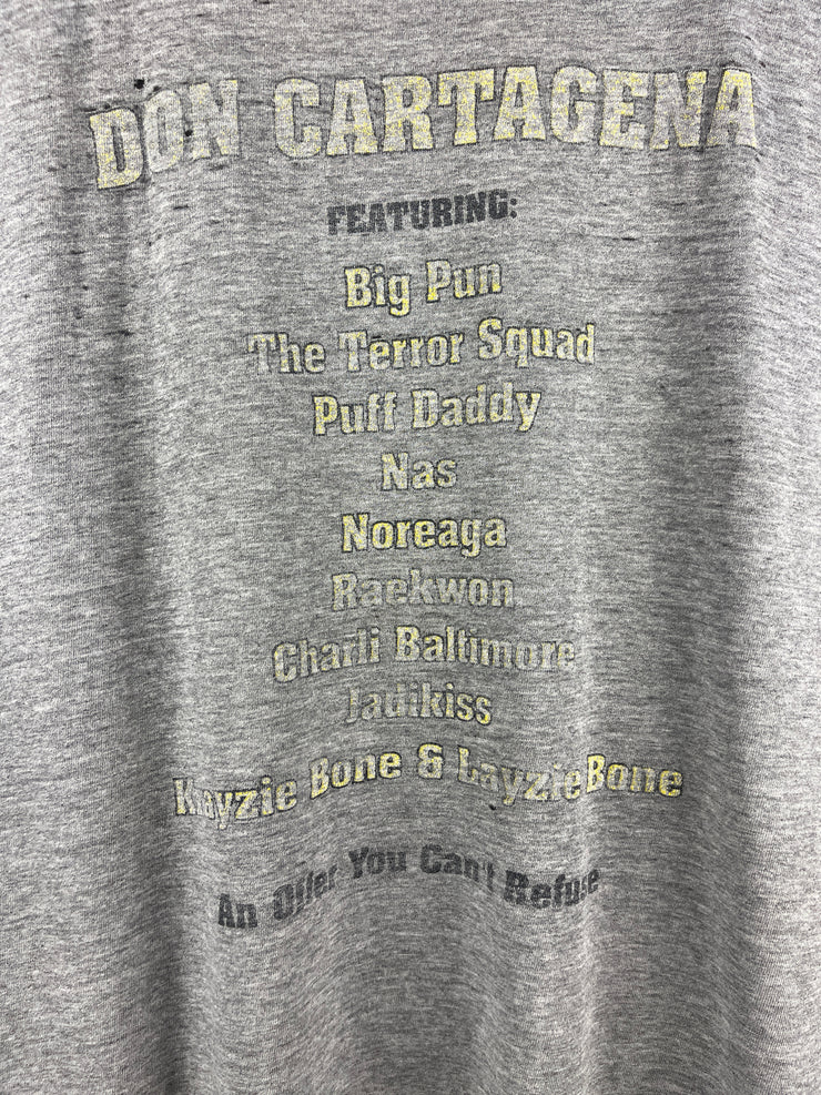 Vintage 90s Levis Fat Joe Don Cartagena Album Grey Rap Tee