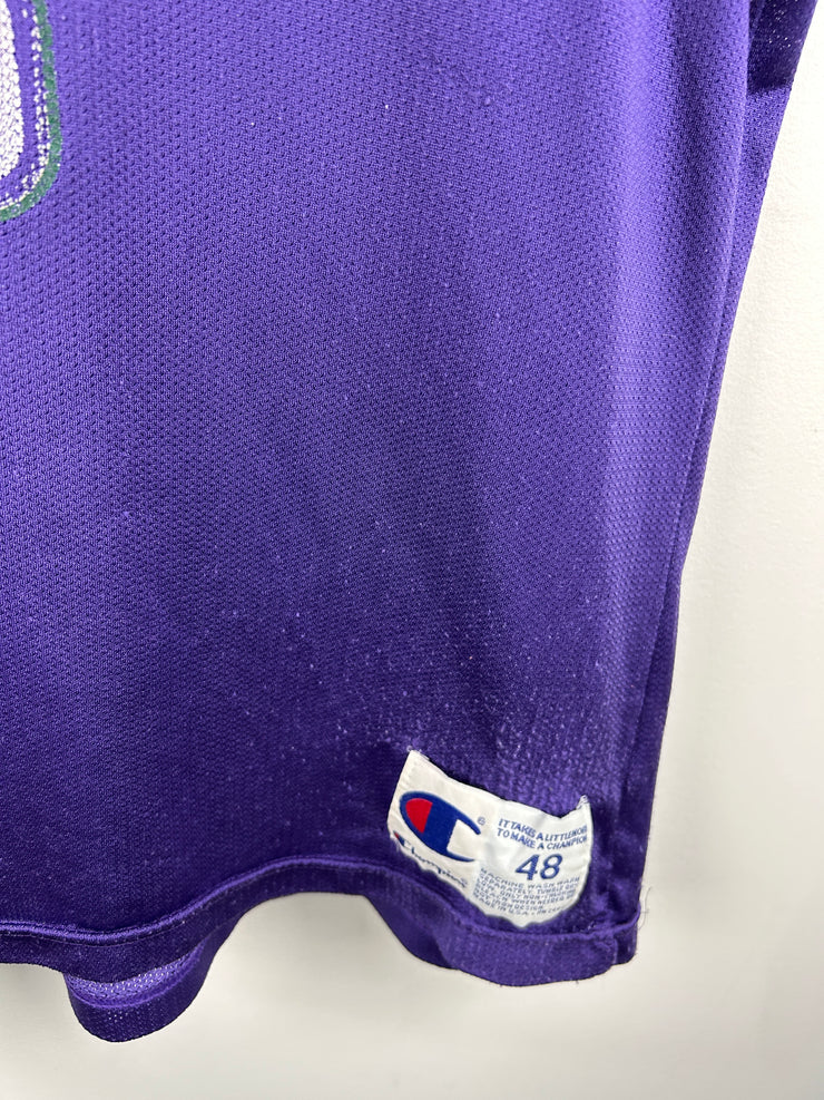 Vintage 90s NBA Champion Milwaukee Bucks Robinson Purple Basketball Jersey