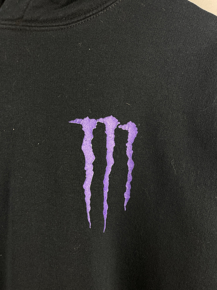Vintage Y2K Fox Racing Monster Black Hoodie