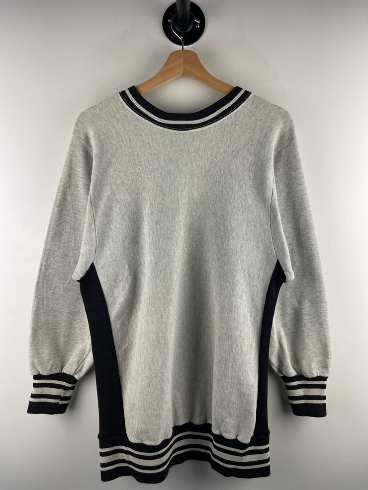 Vintage 80s NFL Pittsburgh Steelers Grey & Black Crewneck