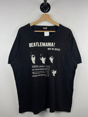 Vintage 80s The Beatles Beatlemania Black Tee