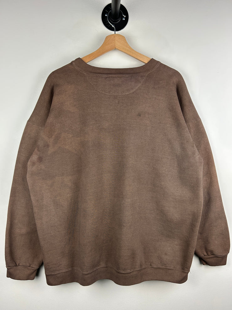 Vintage 90s NFL Atlanta Falcons Taz Brown Dyed Crewneck