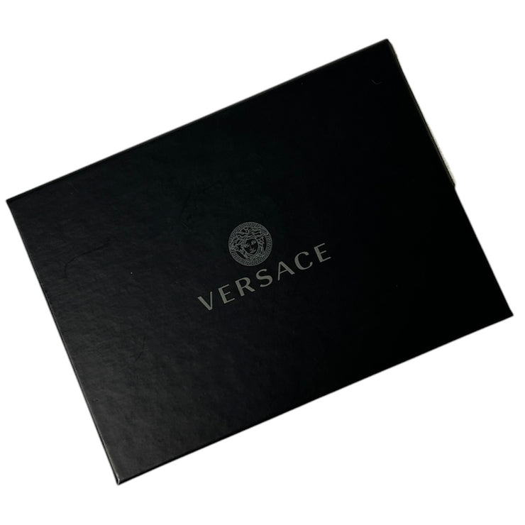 Versace Embossed Black Card Holder
